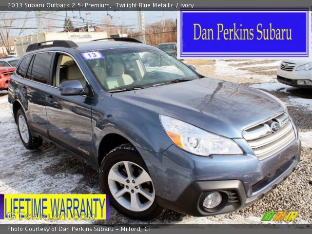 2013 Subaru Outback 2.5i Premium in Twilight Blue Metallic