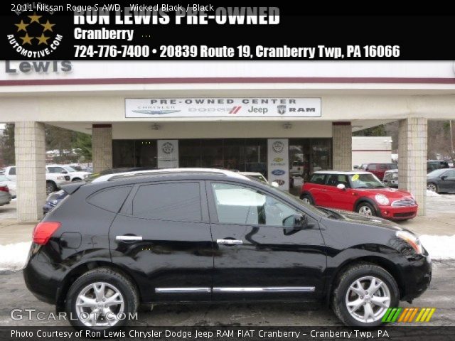 2011 Nissan Rogue S AWD in Wicked Black