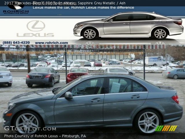 2012 Mercedes-Benz C 300 Sport 4Matic in Sapphire Grey Metallic
