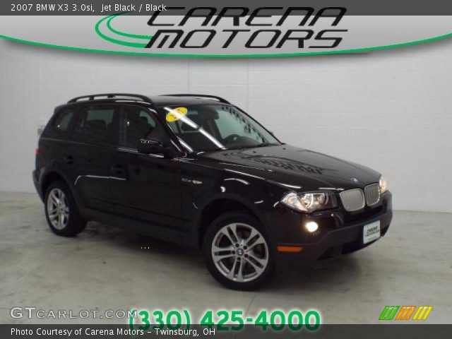 2007 BMW X3 3.0si in Jet Black