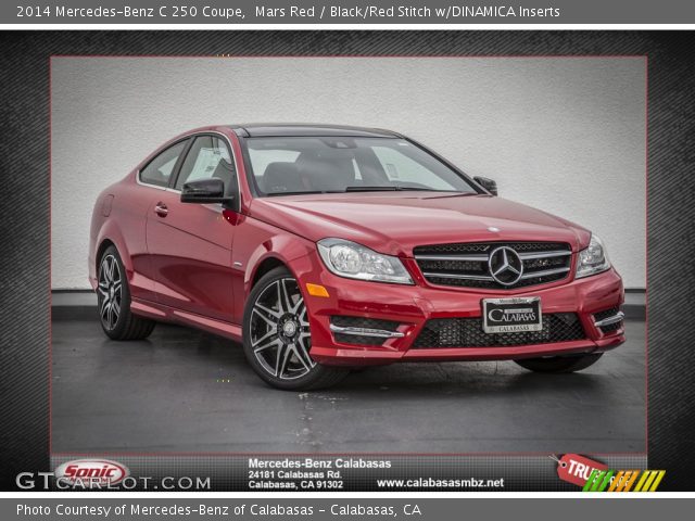 2014 Mercedes-Benz C 250 Coupe in Mars Red