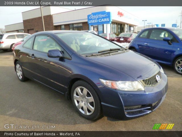 2009 Honda Civic LX Coupe in Royal Blue Pearl
