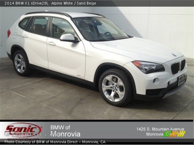 2014 BMW X1 sDrive28i in Alpine White