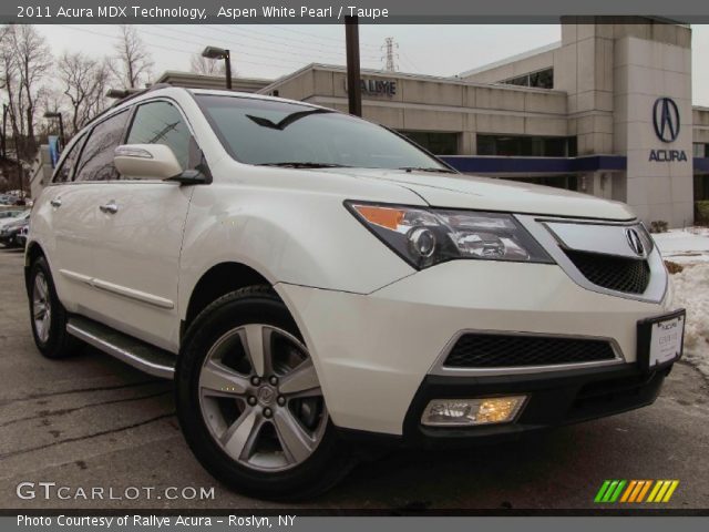 2011 Acura MDX Technology in Aspen White Pearl