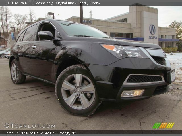 2011 Acura MDX Technology in Crystal Black Pearl