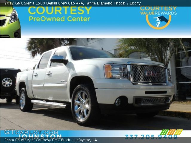 2012 GMC Sierra 1500 Denali Crew Cab 4x4 in White Diamond Tricoat