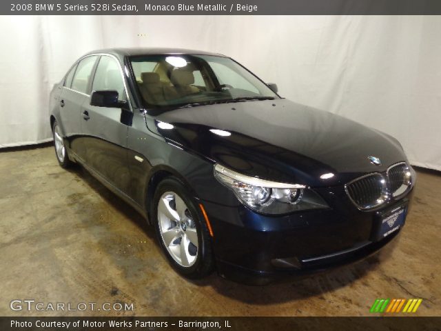 2008 BMW 5 Series 528i Sedan in Monaco Blue Metallic