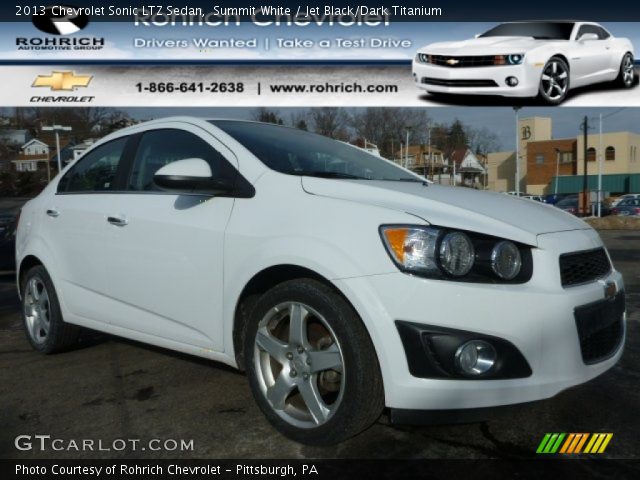 2013 Chevrolet Sonic LTZ Sedan in Summit White