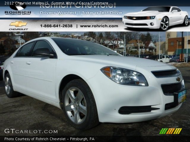 2012 Chevrolet Malibu LS in Summit White