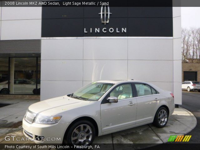 2008 Lincoln MKZ AWD Sedan in Light Sage Metallic
