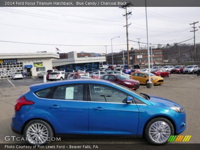 2014 Ford Focus Titanium Hatchback in Blue Candy