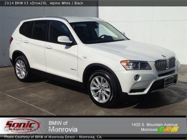 2014 BMW X3 xDrive28i in Alpine White