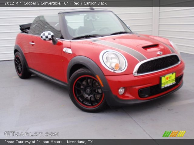 2012 Mini Cooper S Convertible in Chili Red