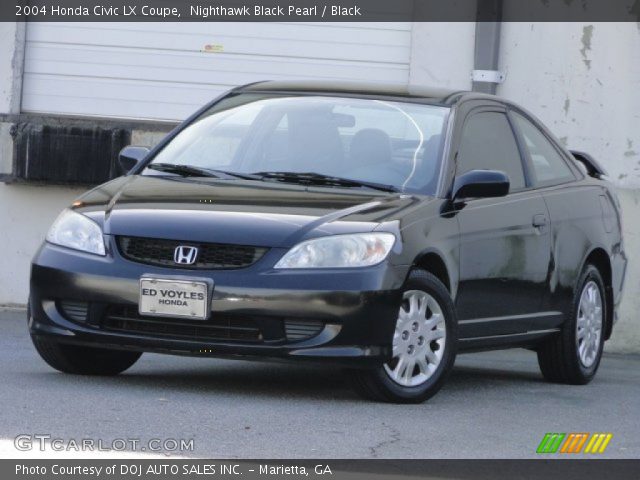 2004 Honda Civic LX Coupe in Nighthawk Black Pearl