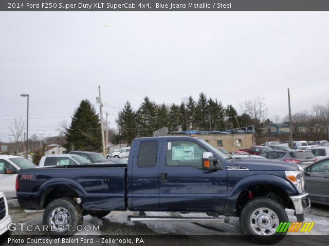 2014 Ford F250 Super Duty XLT SuperCab 4x4 in Blue Jeans Metallic