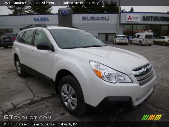 2014 Subaru Outback 2.5i Premium in Satin White Pearl