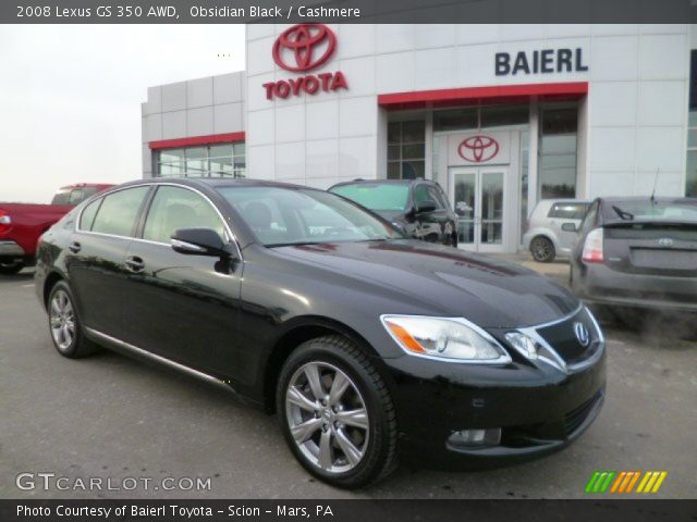 2008 Lexus GS 350 AWD in Obsidian Black