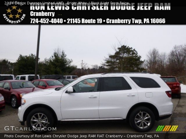 2014 Dodge Durango Limited AWD in Bright White