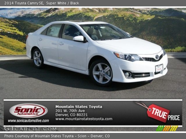 2014 Toyota Camry SE in Super White