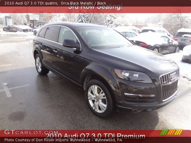 2010 Audi Q7 3.0 TDI quattro in Orca Black Metallic