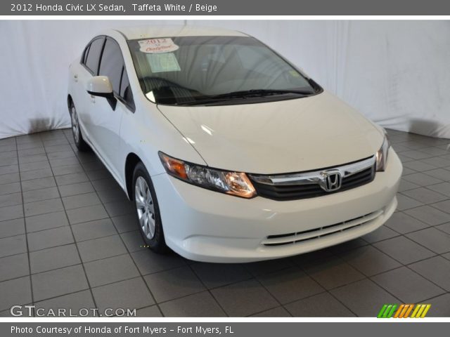 2012 Honda Civic LX Sedan in Taffeta White
