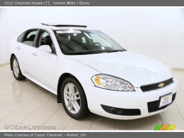 2012 Chevrolet Impala LTZ in Summit White