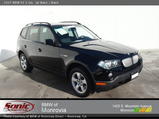 2007 BMW X3 3.0si in Jet Black