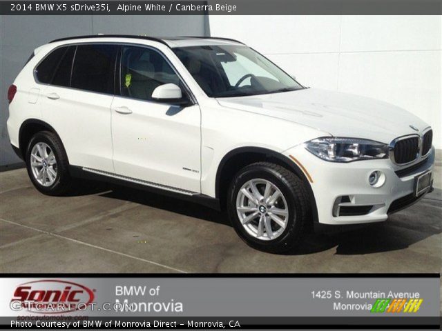 2014 BMW X5 sDrive35i in Alpine White