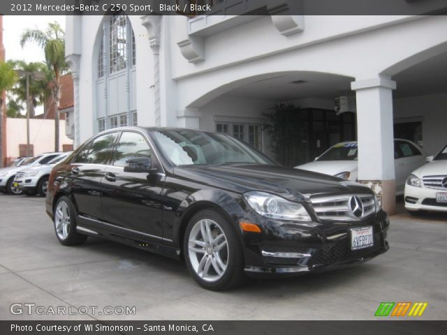 2012 Mercedes-Benz C 250 Sport in Black