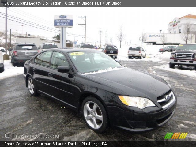 2009 Subaru Legacy 2.5i Sedan in Obsidian Black Pearl