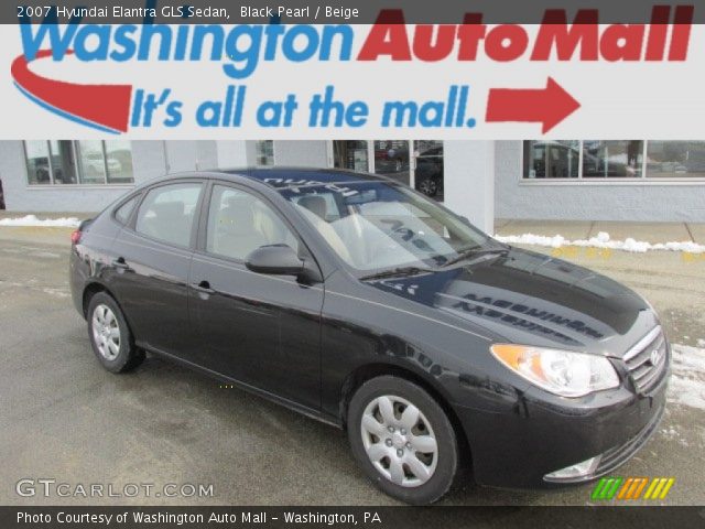 2007 Hyundai Elantra GLS Sedan in Black Pearl