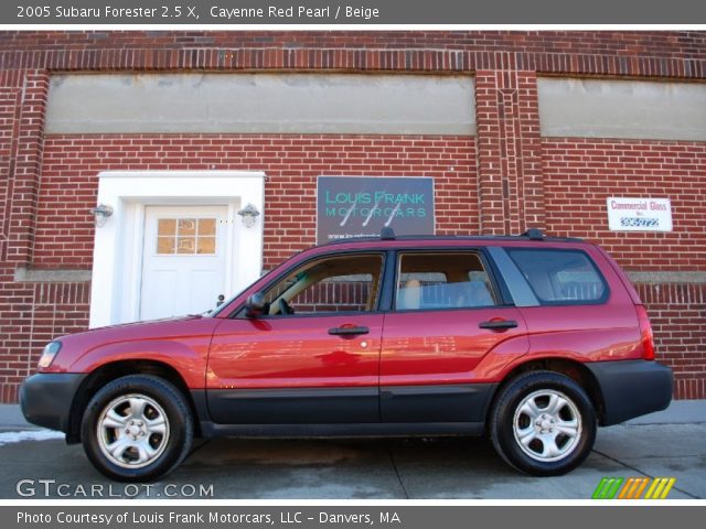 2005 Subaru Forester 2.5 X in Cayenne Red Pearl