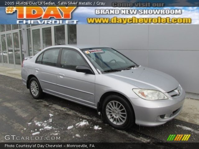 2005 Honda Civic LX Sedan in Satin Silver Metallic