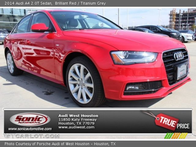 2014 Audi A4 2.0T Sedan in Brilliant Red