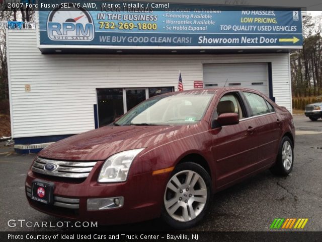 2007 Ford Fusion SEL V6 AWD in Merlot Metallic