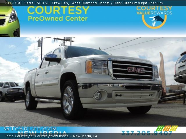 2012 GMC Sierra 1500 SLE Crew Cab in White Diamond Tricoat