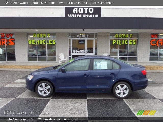 2012 Volkswagen Jetta TDI Sedan in Tempest Blue Metallic