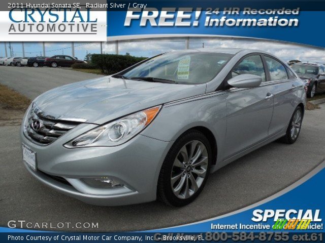 2011 Hyundai Sonata SE in Radiant Silver