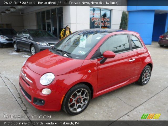 2012 Fiat 500 Sport in Rosso (Red)