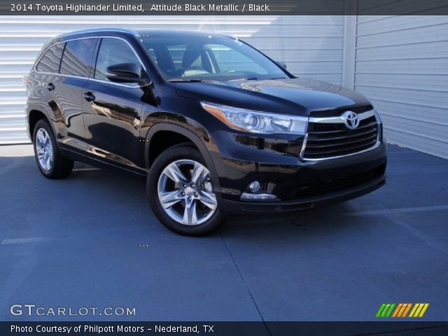 2014 Toyota Highlander Limited in Attitude Black Metallic