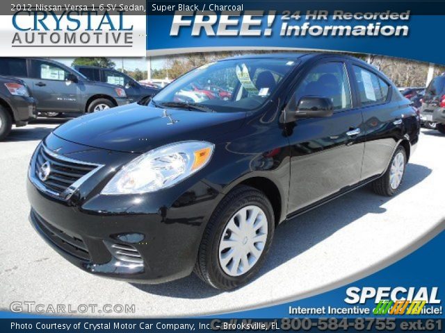 2012 Nissan Versa 1.6 SV Sedan in Super Black
