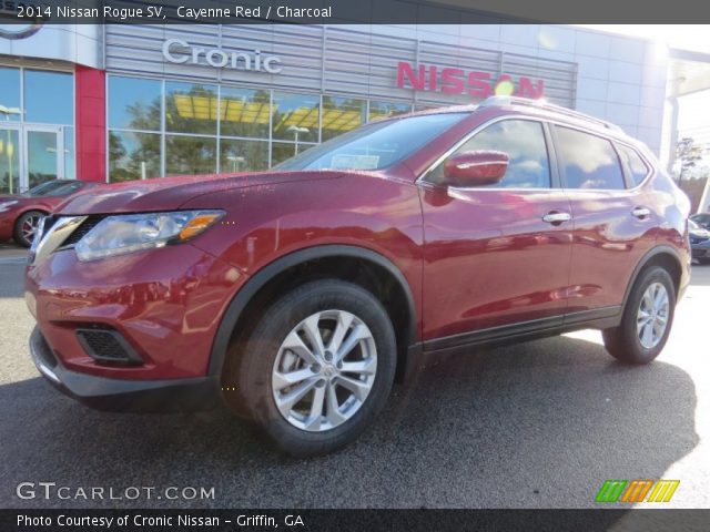 2014 Nissan Rogue SV in Cayenne Red