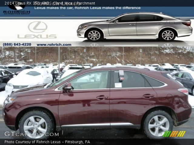2014 Lexus RX 350 AWD in Claret Mica