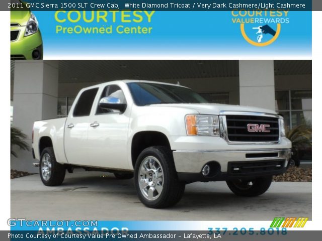 2011 GMC Sierra 1500 SLT Crew Cab in White Diamond Tricoat