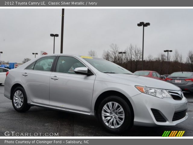 2012 Toyota Camry LE in Classic Silver Metallic