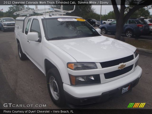 2012 Chevrolet Colorado Work Truck Extended Cab in Summit White