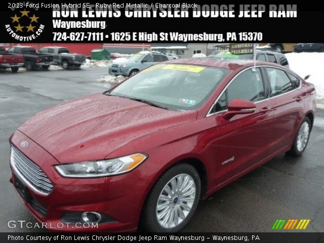 2013 Ford Fusion Hybrid SE in Ruby Red Metallic
