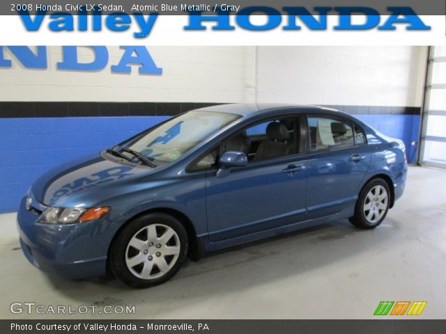 2008 Honda Civic LX Sedan in Atomic Blue Metallic