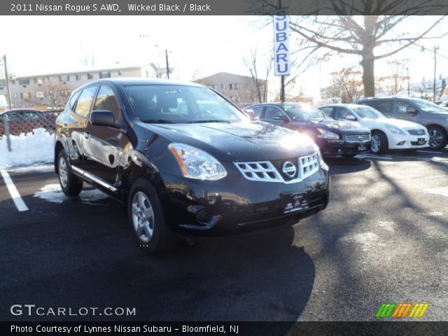 2011 Nissan Rogue S AWD in Wicked Black
