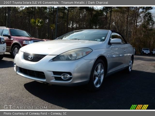2007 Toyota Solara SLE V6 Convertible in Titanium Metallic